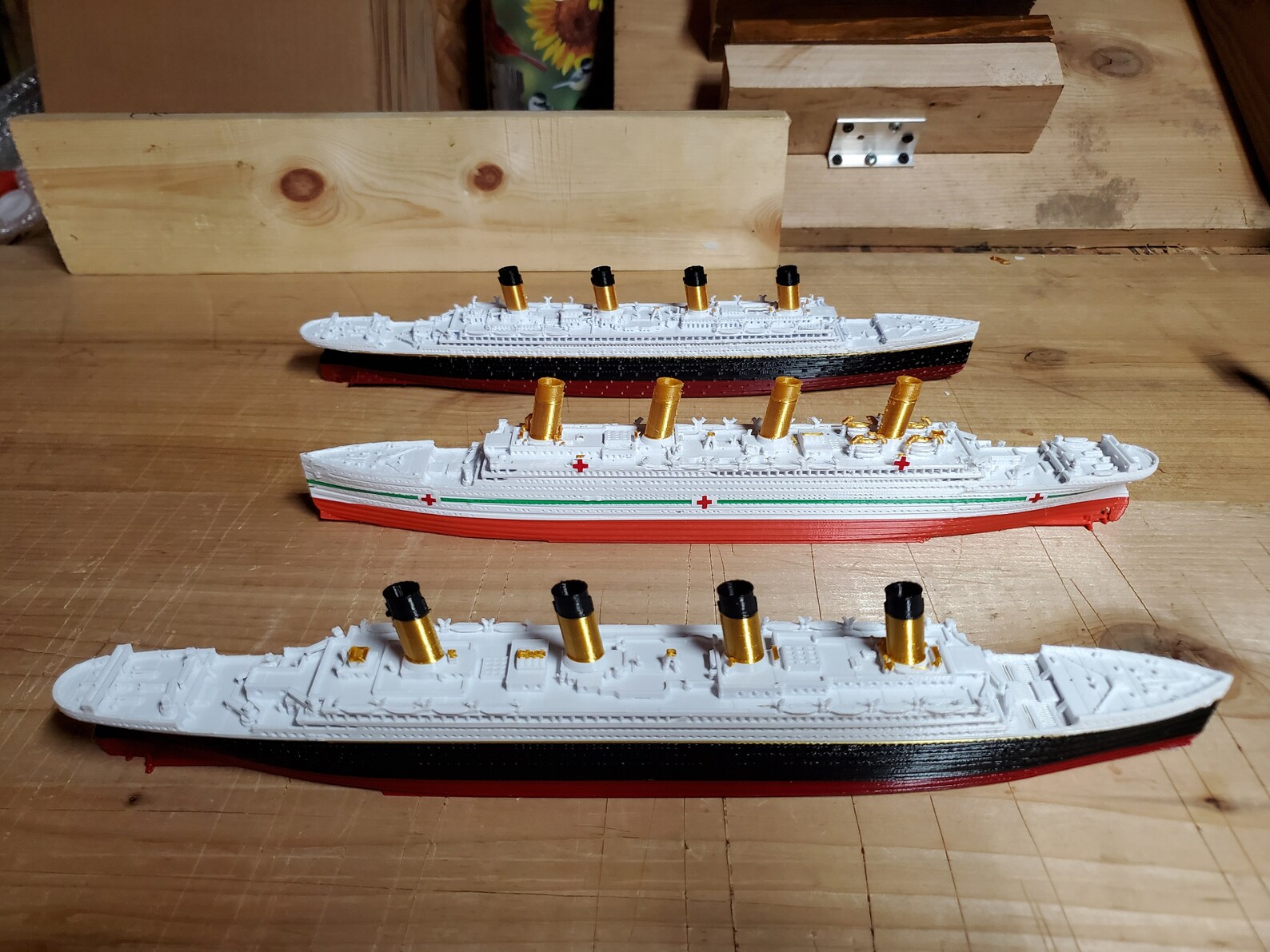 Shop Special 3 Model Ships: RMS Titanic HMHS Britannic RMS | Etsy Rms Britannic Model