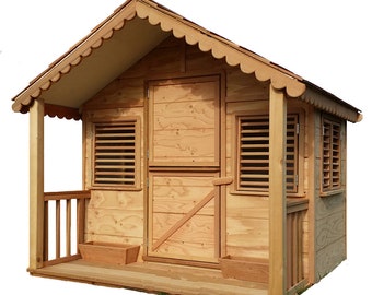 Kids Playhouse with Covered Front Porch 6 ft. x 6 ft.