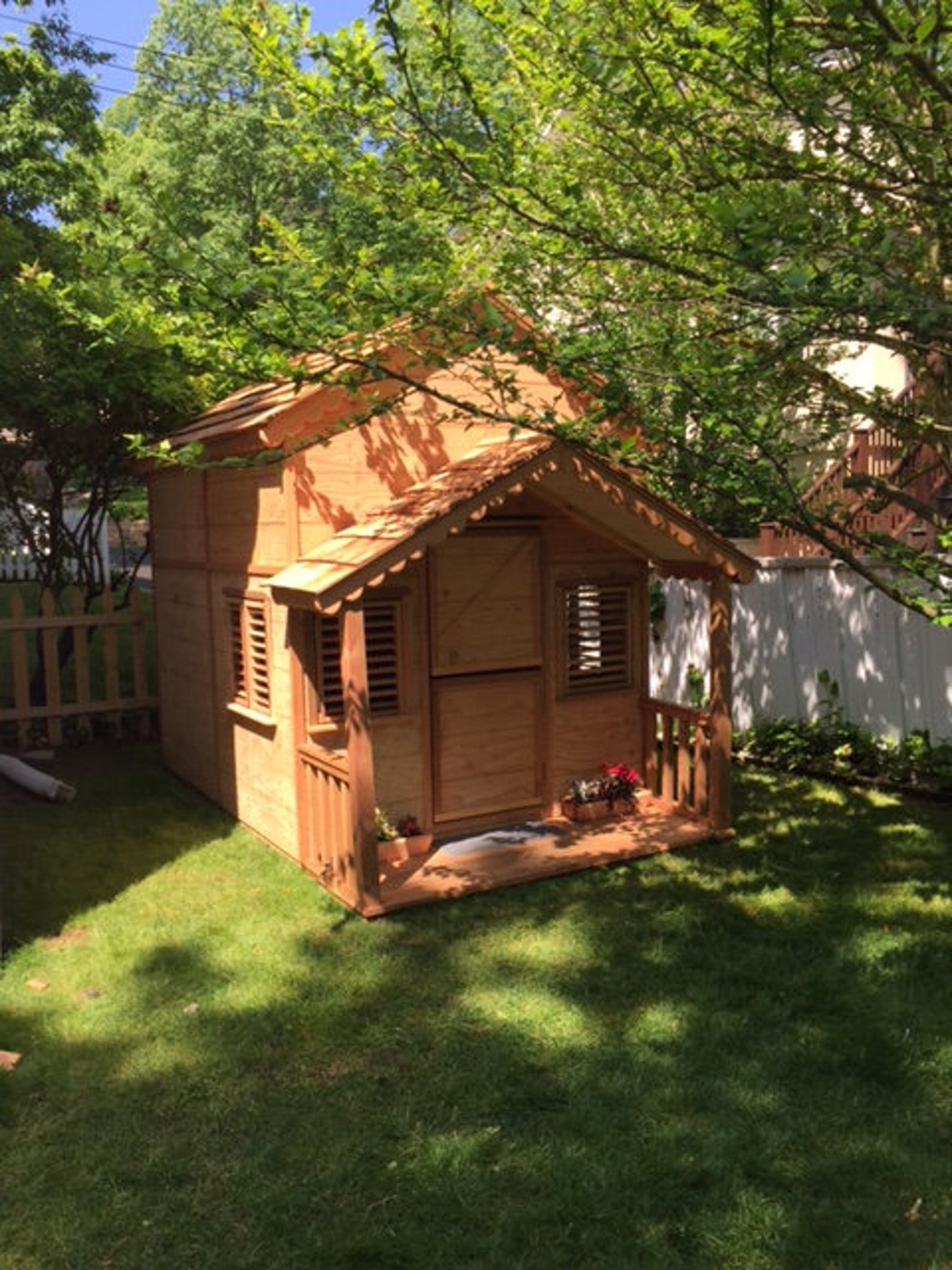 Kids Playhouses with Loft and Covered Front Porch 10 ft. x 6 Etsy