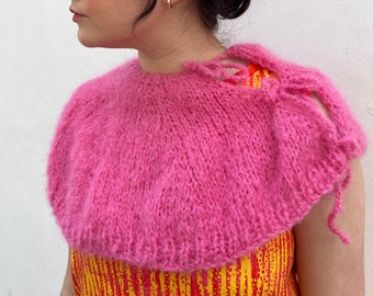 Cold Shoulder Cape Knitting Pattern |