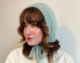 big city bonnet knitting pattern | adult bonnet beginner friendly knitting pattern