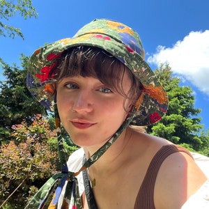 bucket hat sewing pattern | reversible, optional straps, summer spring accessory, beginner friendly sewing pattern
