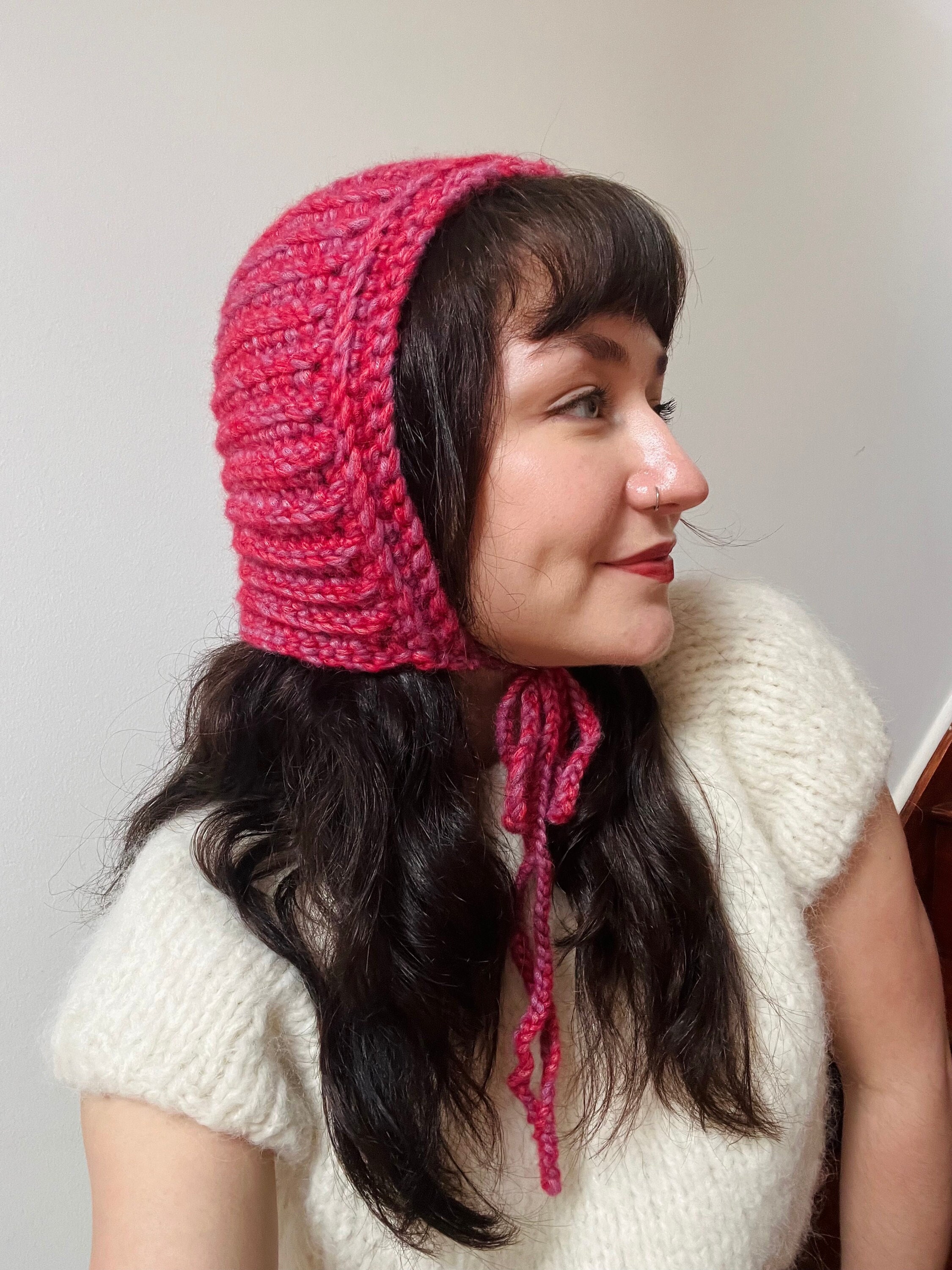 Crochet bonnet hotsell