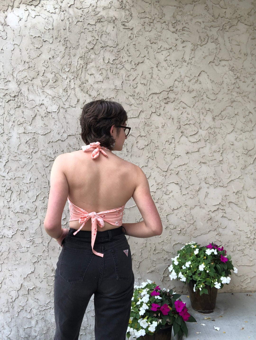 Halter Top Sewing Pattern Beginner Friendly Open Back Cropped Halter