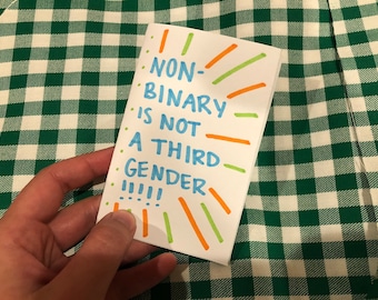 nonbinary is not a third gender! (zine!)