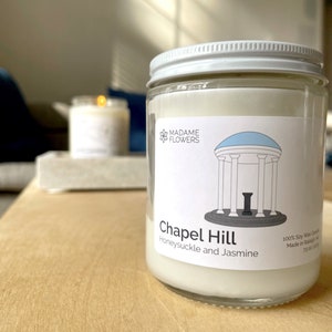 Chapel Hill North Carolina Candle, Mother's Day Gift, Gift for Mom, Gift Box, Tarheels NC, UNC CH Graduation, Black Owned Business