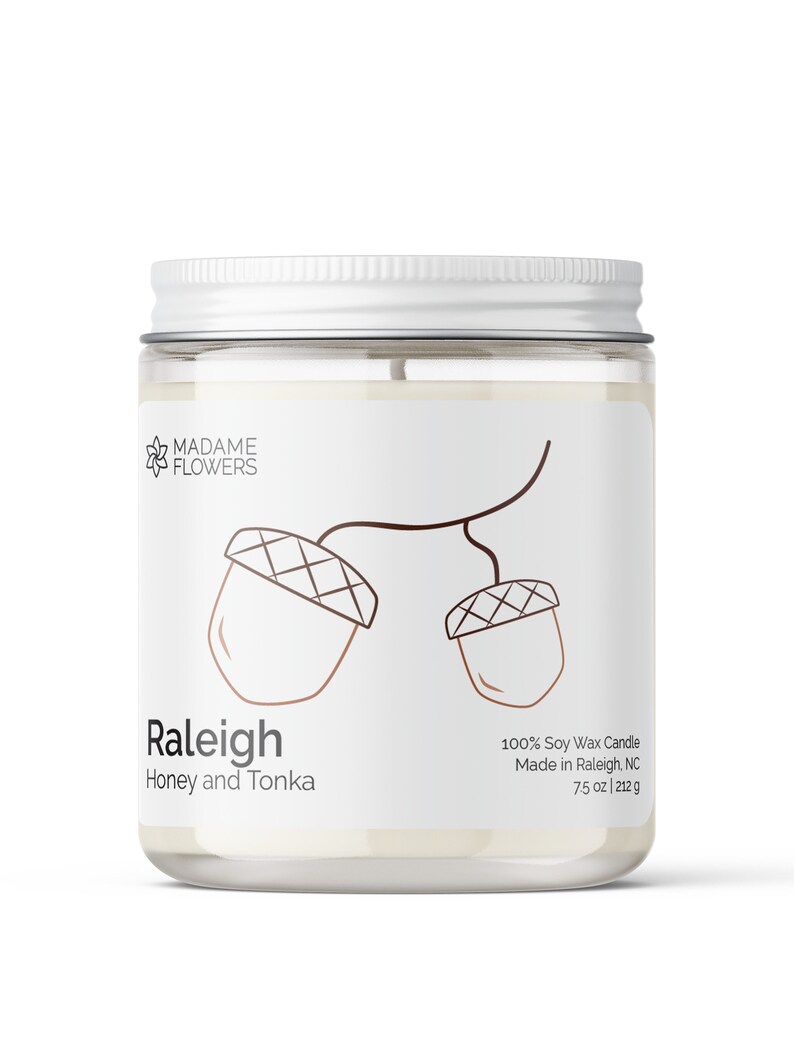 Raleigh North Carolina Candle, NC Homesick Gift, Graduation Present, Soap Box Set, Oak City