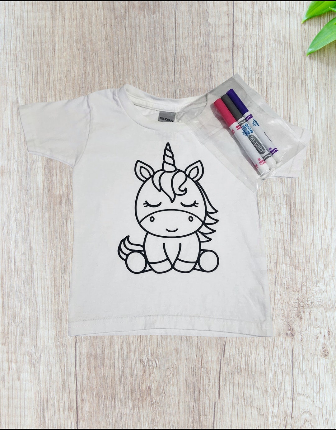 Coloring Page T-shirt I Baby Unicorn. Wash and Color Again! - Etsy