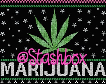 Ugly Christmas Sweater png archivo de descarga digital de sublimación/imagen 420/camiseta/marihuana/impresoras/bandeja rodante/humo/impresión de suéter feo