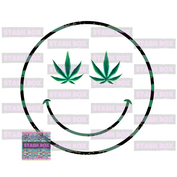 420 Happy Face png/Marijuana Sublimation/420 Gift/Weed HappyFace/Cute Weed png/Green and Pink/Marijuana Printable/Weed Clip Art/Weed Plants