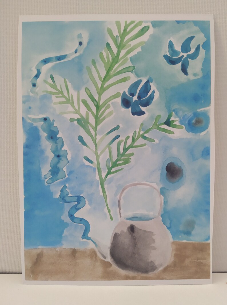 Tea Kettle Watercolor