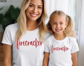 Firecracker 4th of July Shirt: Patriotic Family Matching Tees
