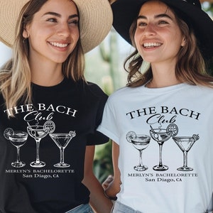 The Bach Club Bachelorette Shirts, Custom Shirt, Bachelorette Party Shirts, Bridesmaid Shirts, Bridal Party Shirts, Social Club Bachelorette