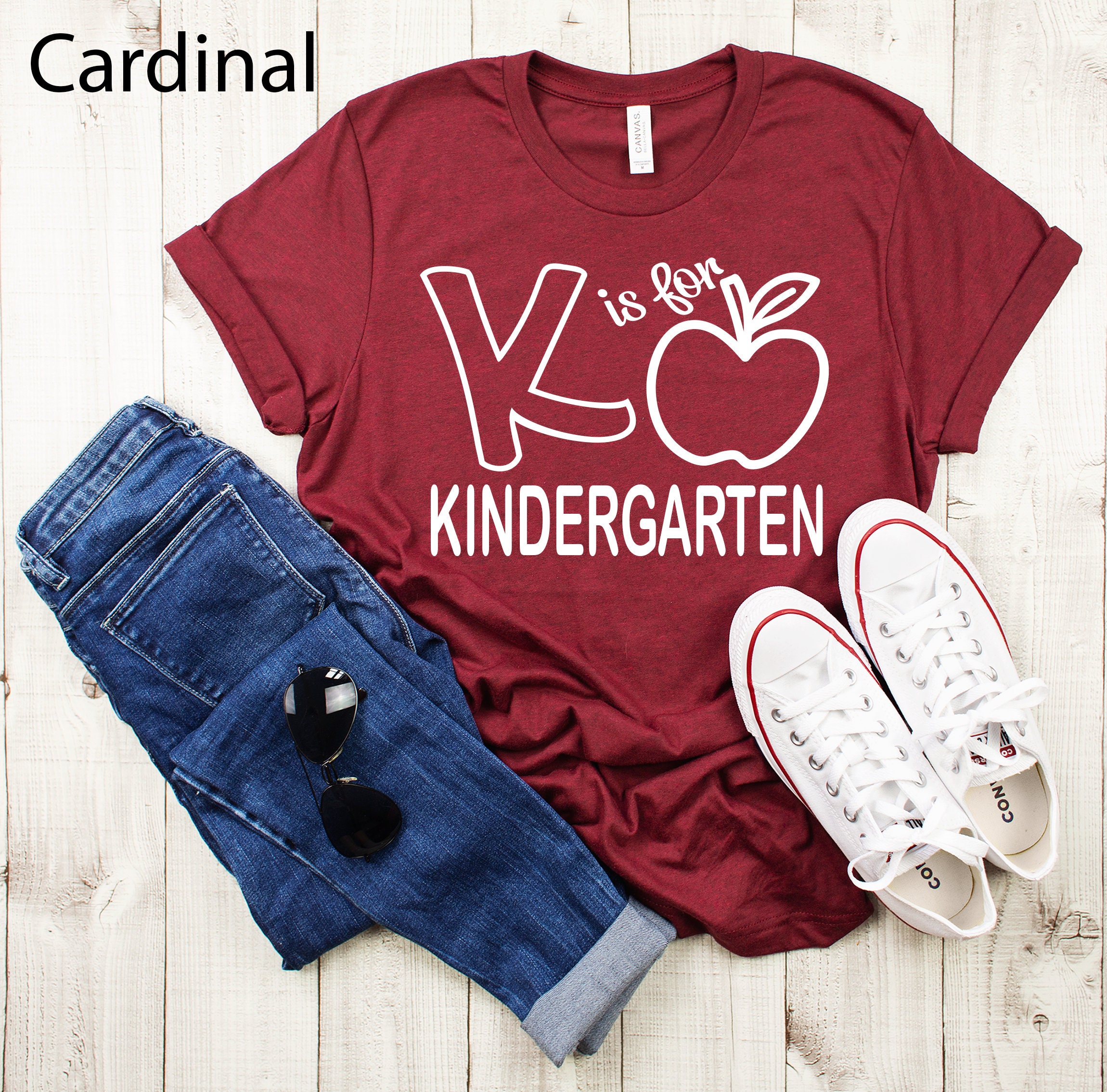 K is for Kindergarten Shirt Kindergarten Teacher T shirt | Etsy