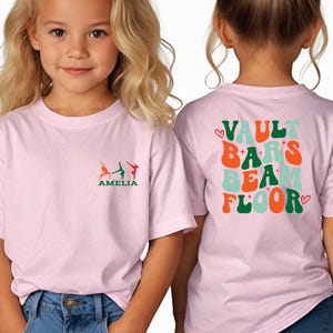 Sudadera con capucha juvenil de gimnasia personalizada: salto, barras y viga imagen 5