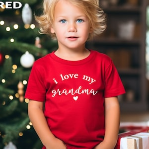 I Love My Grandma Shirt, Kids Shirt, Toddler Shirt, Vintage Kids Shirt, Cute Natural Toddler Shirt, Grandma Baby Shirt, Baby Announcement