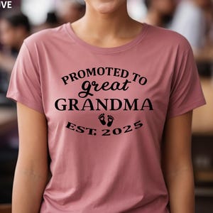 Promoted to Great Grandma Shirt, Pregnancy Announcement Grandparents, Grandparent Announcement, Great Grandma Shirt, Mother Day Tee,