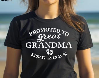 Promoted to Grandma Shirt, Pregnancy Announcement, Mother Day Tee