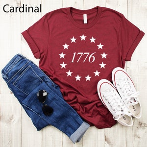 1776 Stars T-Shirt: American Independence Day Veteran Shirt