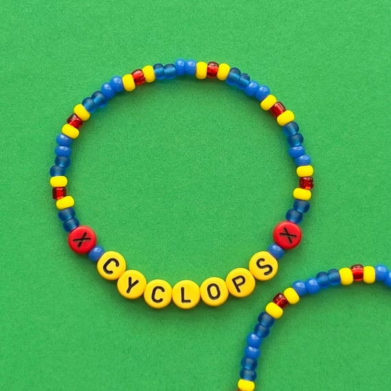 X-men Cyclops Beaded Bracelets - Etsy