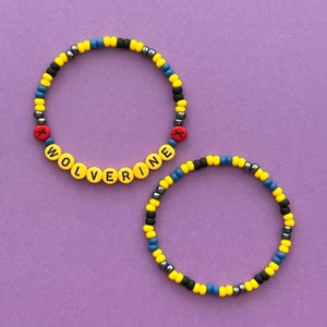 X-Men Wolverine Beaded Bracelets
