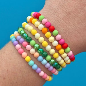 Spring Midi Bubble Beaded Bracelets
