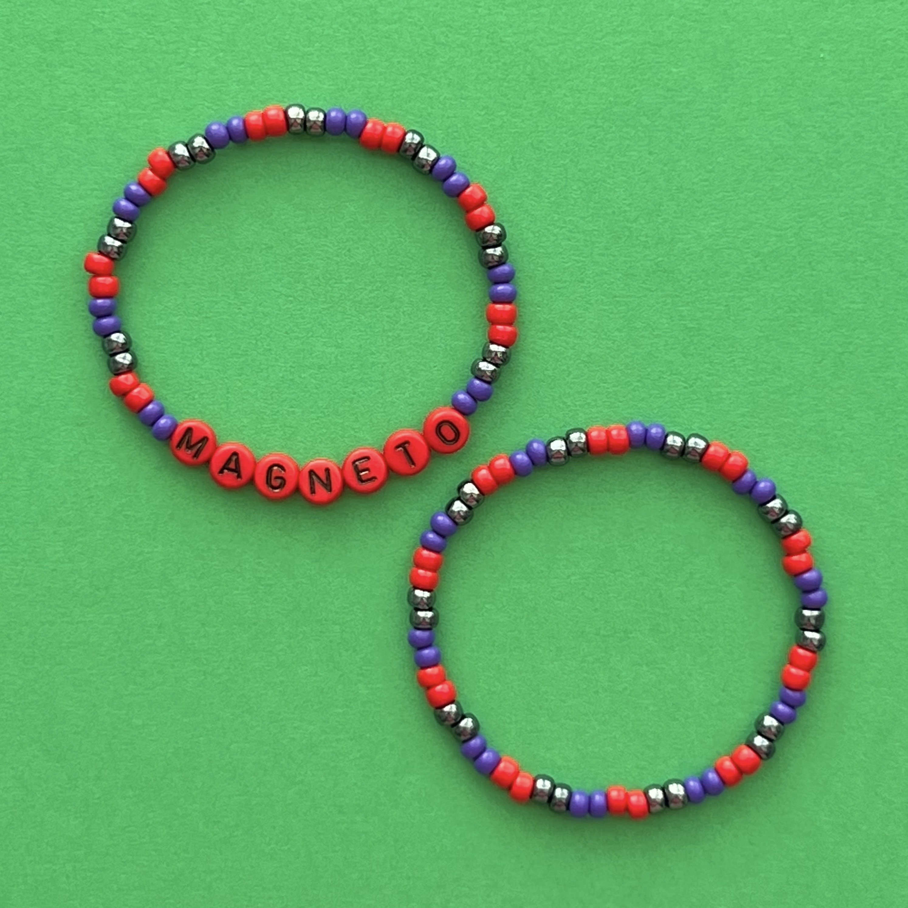 X-men Magneto Beaded Bracelets - Etsy