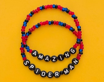 Amazing Spider-Man Beaded Bracelets
