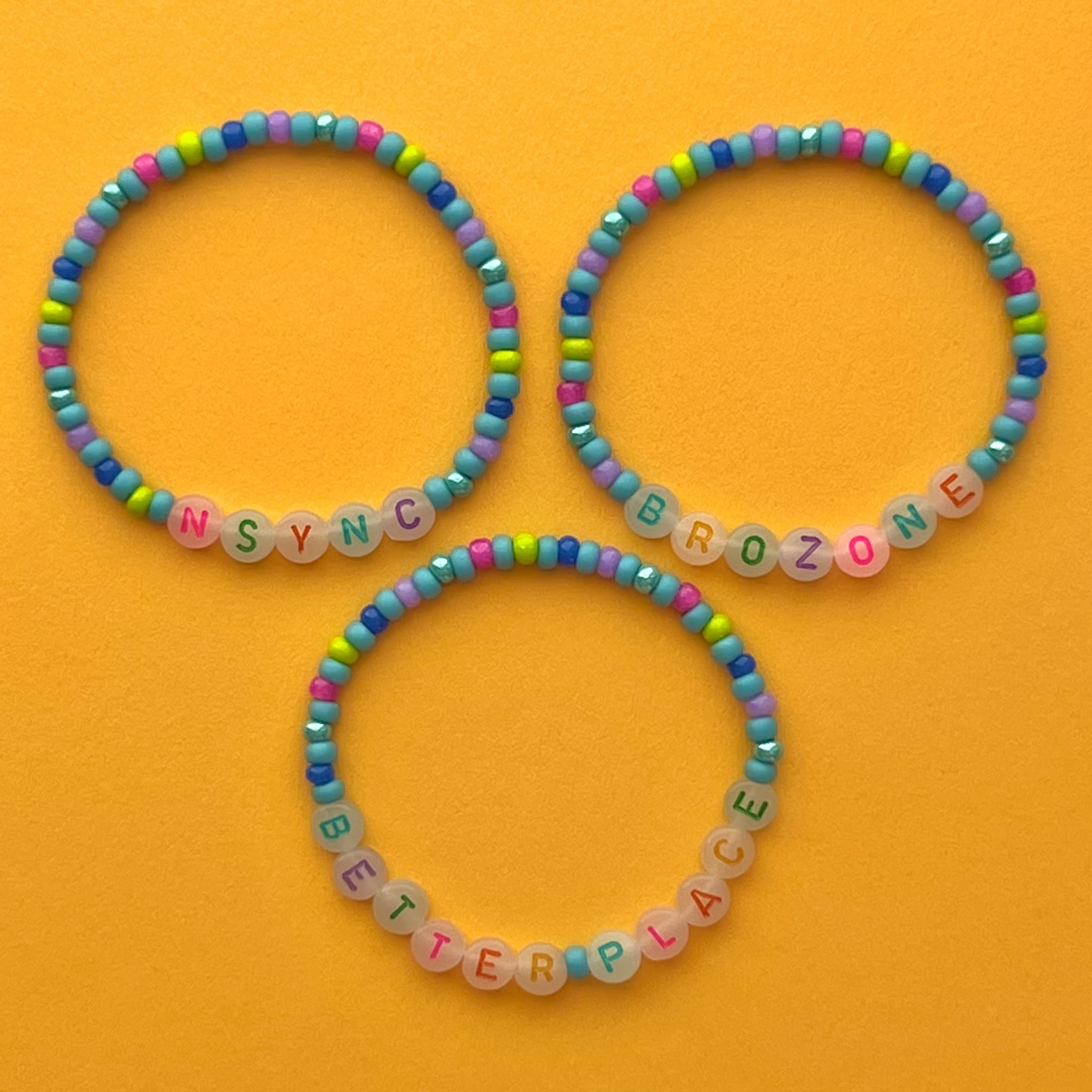 TROLLS World Tour FRIENDSHIP BRACELETS KITS (8) ~ Birthday Party Supplies  Toys