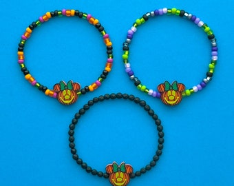 Minnie Pumpkin Beaded Bracelets