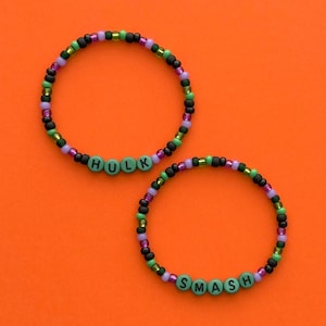 Hulk Smash Beaded Bracelets