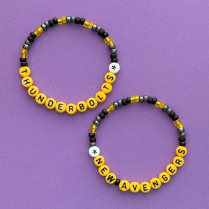 Thunderbolts* & *New Avengers Beaded Bracelets