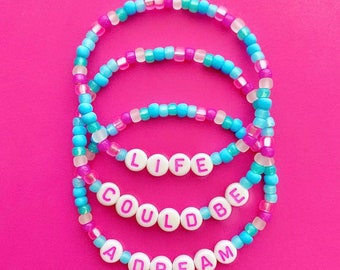 Cars Life Could Be A Dream Beaded Bracelets