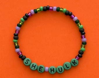 Pulsera de cuentas de She Hulk