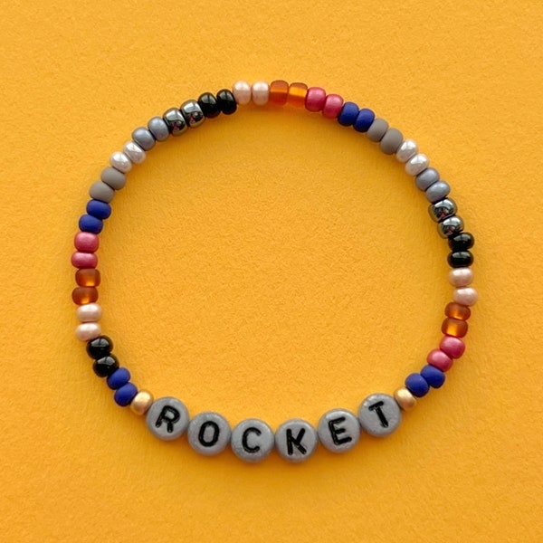 Guardians of the Galaxy Rocket Beaded Bracelet