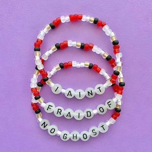 Ghostbusters I Ain’t Fraid of No Ghost Glow Beaded Bracelets