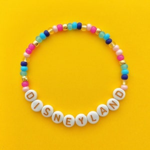 Welcome Home Castles Disneyland Beaded Bracelet