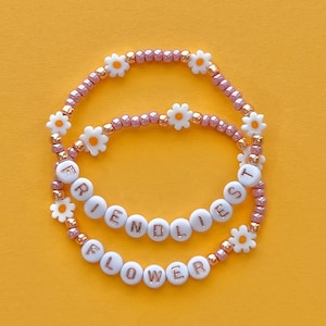 You’ve Got Mail Friendliest Flower Beaded Bracelets
