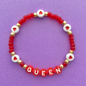 Queen of Hearts Beaded Bracelet