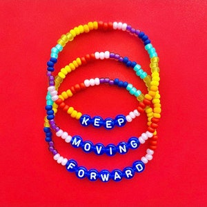 Walt Disney Keep Moving Forward Beaded Bracelets