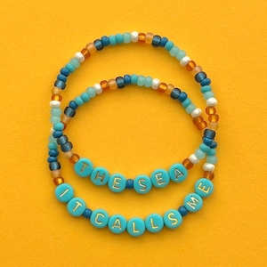 Moana The Sea It Calls Me Beaded Bracelets
