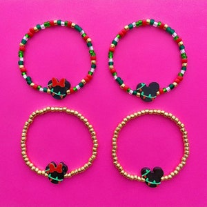 Mickey & Minnie Twinkle Lights Beaded Bracelets