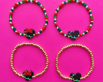 Mickey & Minnie Twinkle Lights Beaded Bracelets