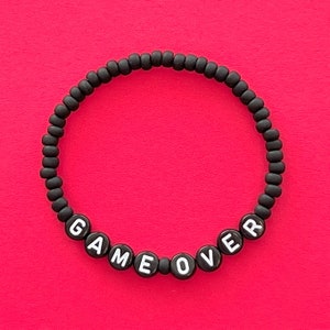 Super Mario Game Over Beaded Bracelet