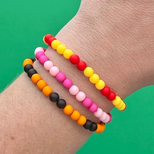 Winne The Pooh Piglet Tigger Midi Bubble Beaded Bracelets