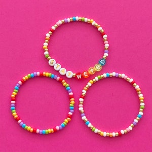 Stay Weird Beaded Bracelets