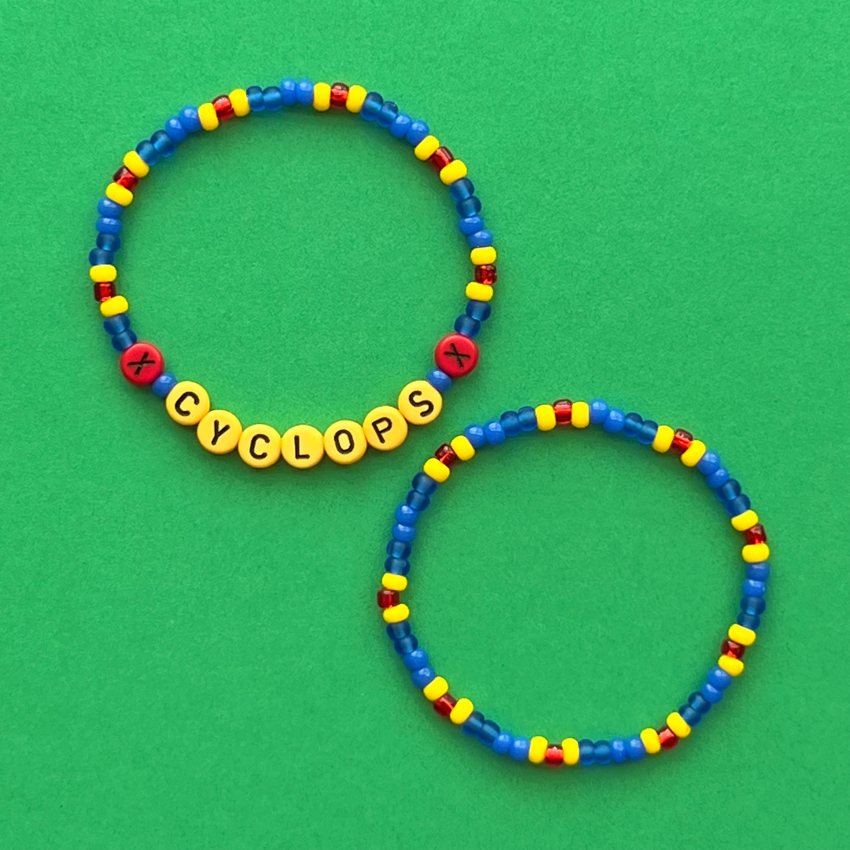 X-men Cyclops Beaded Bracelets - Etsy
