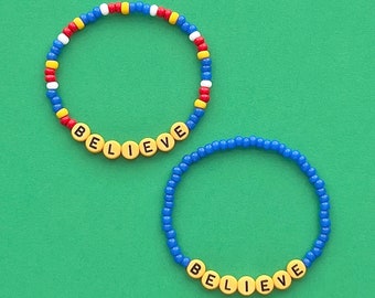 Believe Beaded Bracelets