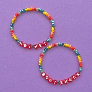 Moana Hei Hei & Boat Snack Beaded Bracelets