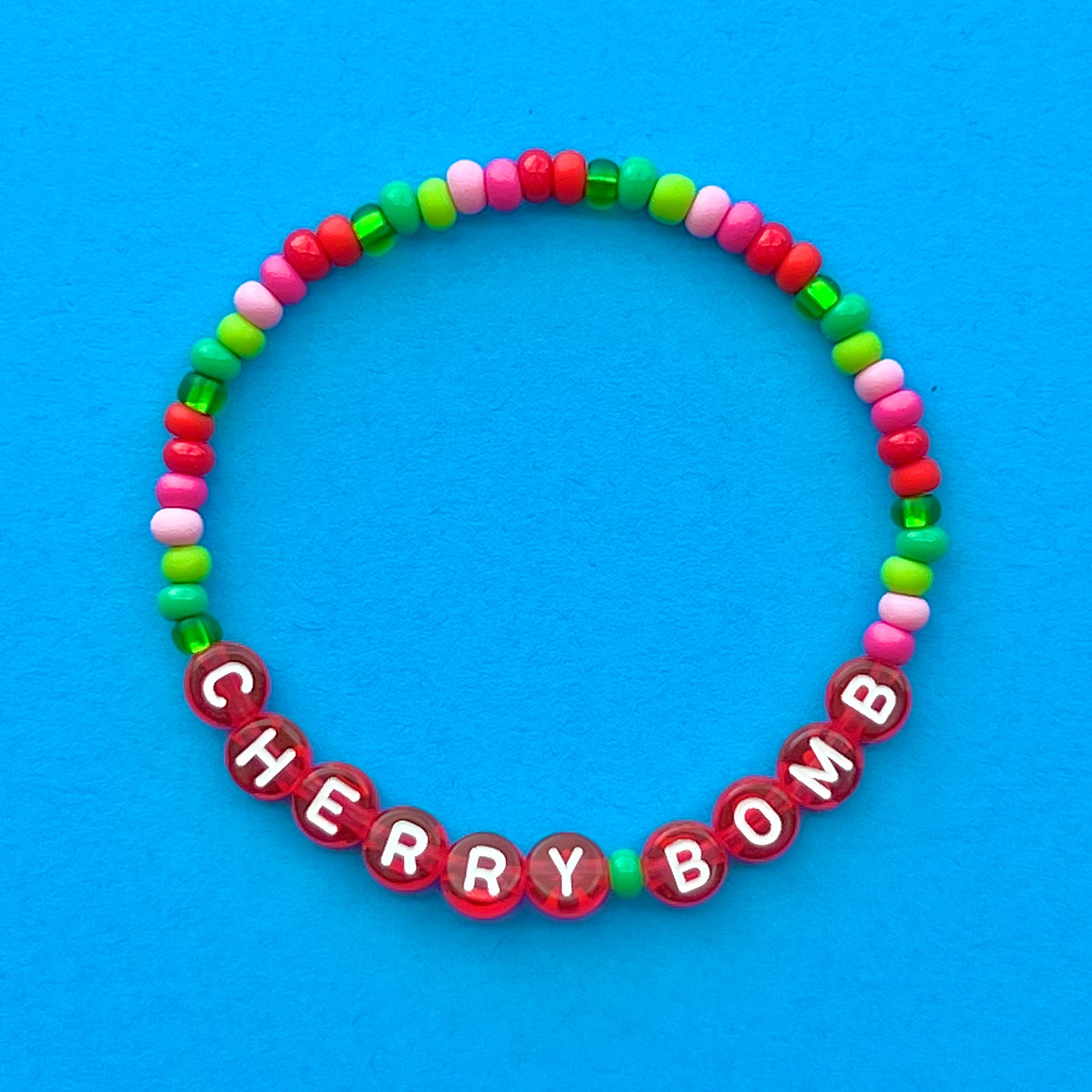 Cherry Bomb Beaded Bracelet - Etsy